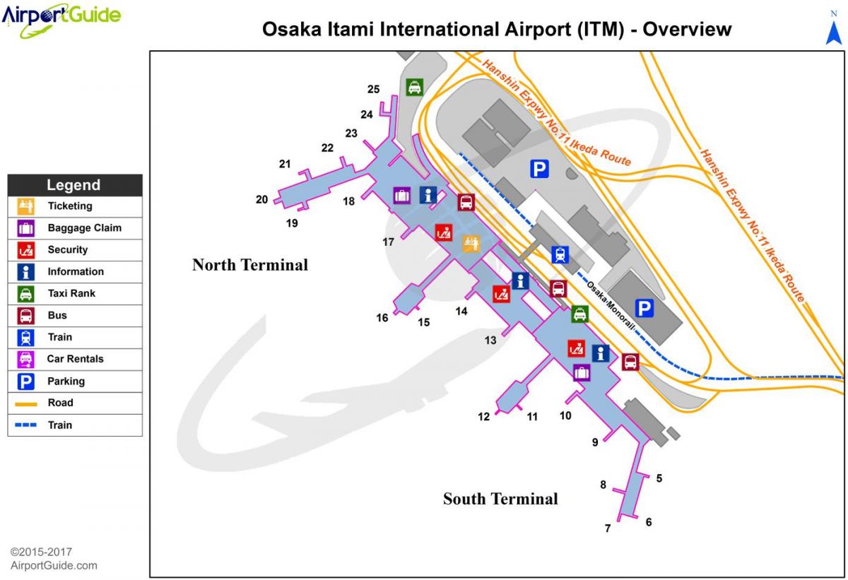 Kyoto airport terminal map